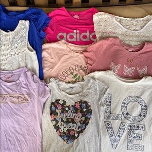 Girl Summer Shirt Pack Size 7